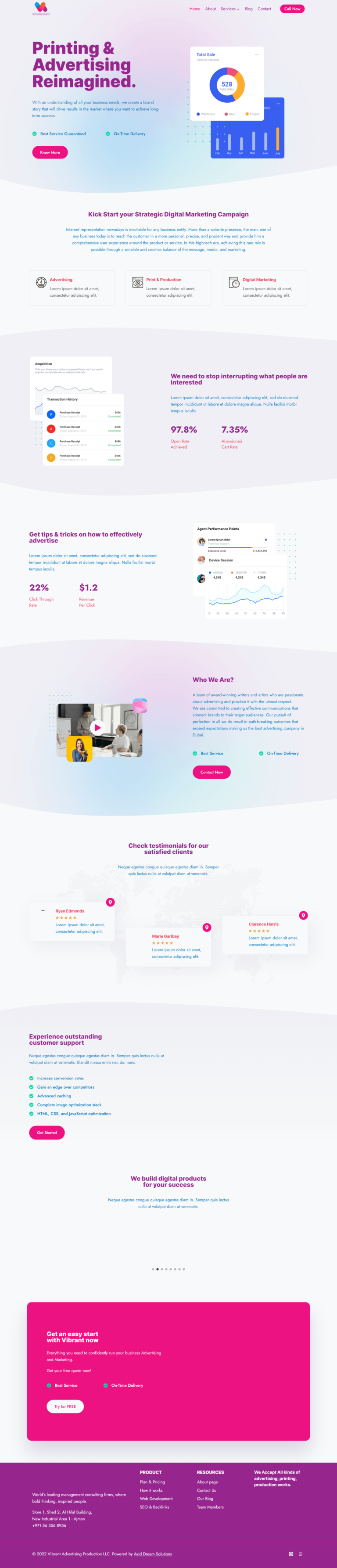 Vibrant Advertising Production LLC