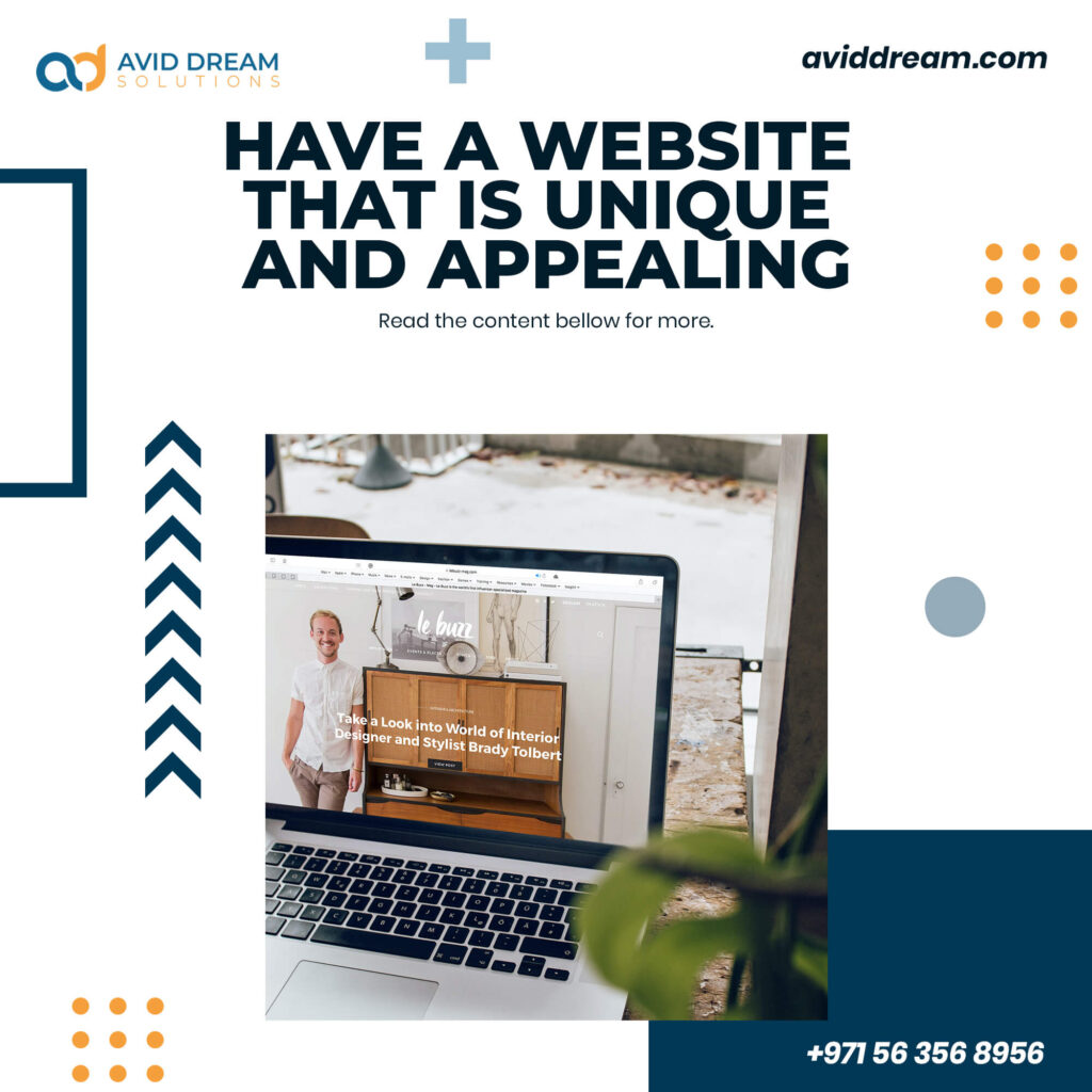 2 Have a Unique Website - Avid Dream Solutions - How to Grow your Business online?