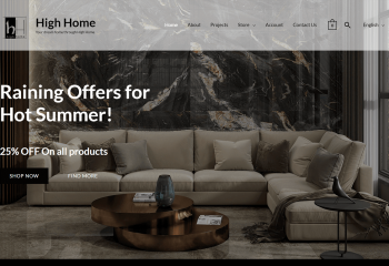 Avid dream ecommerce website highhome-uae frnt